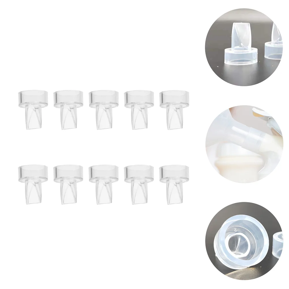 

10 Pcs Breast Pump Accessories Spare Milk Extractor Parts for The Varnish Valve Breast Noreno Pumps Manual Wearable