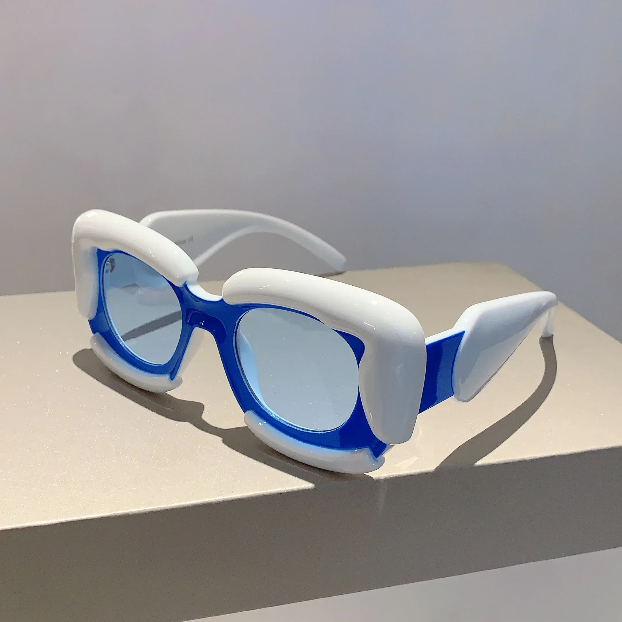 KAMMPT Sque Occhiali da sole da donna 2023 New Oversize Cloud Shape Rim Shades Ins Trendy Brand Design Protezione UV400_voghion.com