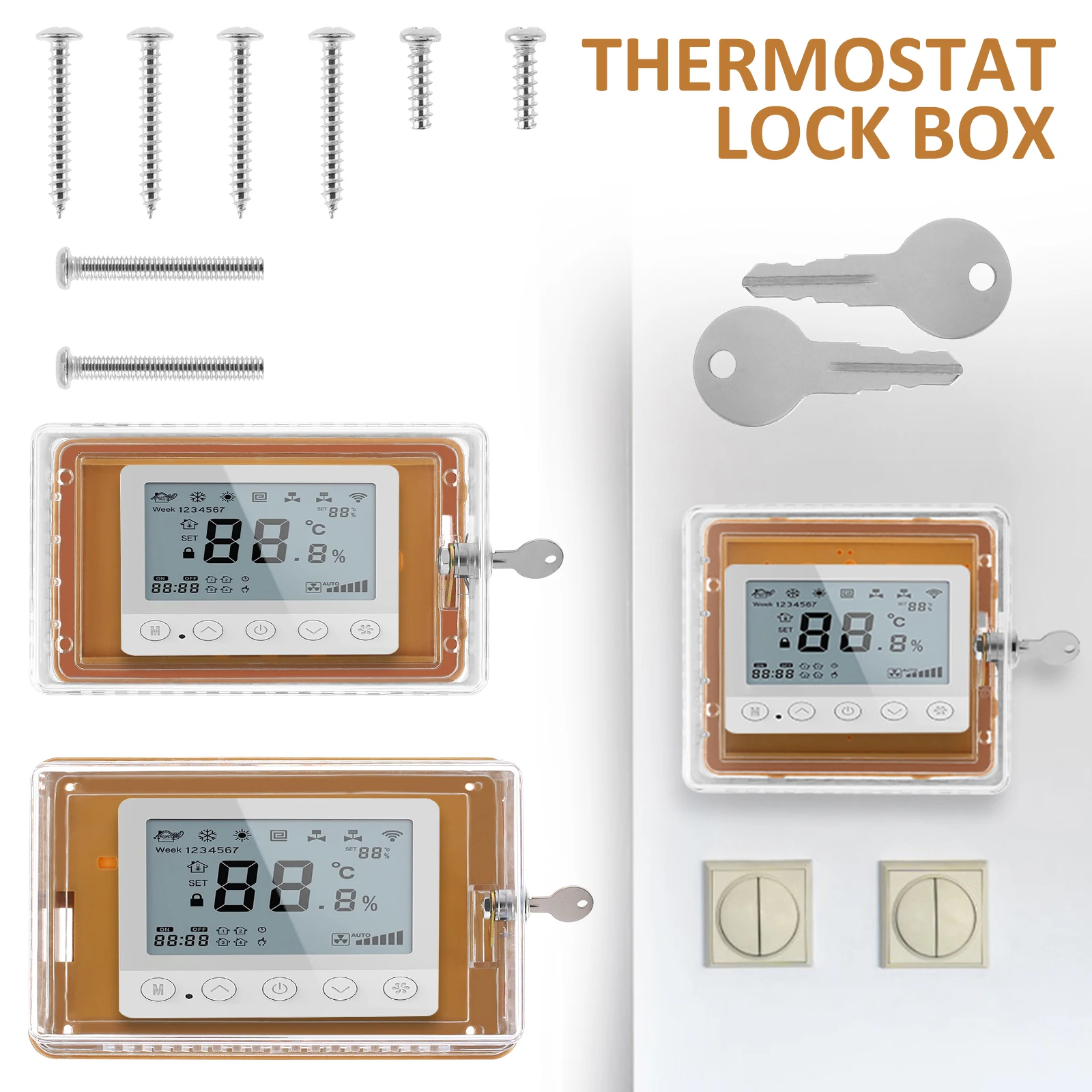 Thermostat-Box-Lock-with-2-Keys-Clear-Thermostat-Guard-Box-for