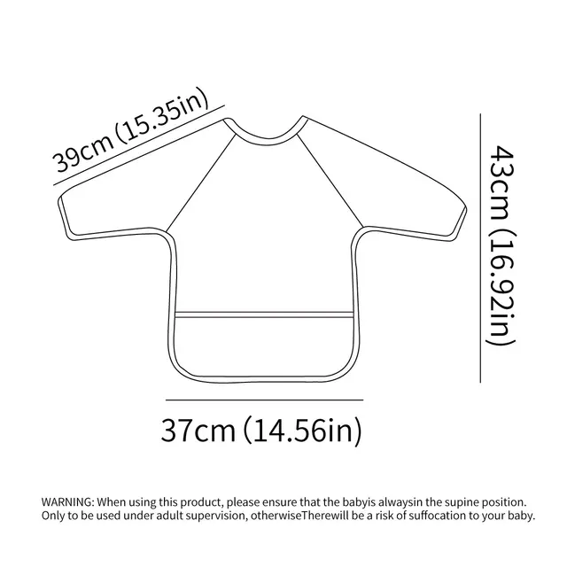 Elinfant 1PC bavoirs à manches longues, bavoirs d'alimentation imperméables, chiffon de rot lavable, bavoirs monos, bavoirs faciles à nettoyer, bavoirs d'alimentation sans lavage 2 Elinfant 1PC bavoirs à manches longues, bavoirs d'alimentation imperméables, chiffon de rot lavable, bavoirs monos, bavoirs faciles à nettoyer, bavoirs d'alimentation sans lavage 2