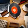 6PCS Wood Vinyl Record Shelf Wall Mount Small Wall Record Holder Display Shelf Vinyl Record Shelves Record Album Display Holder 3