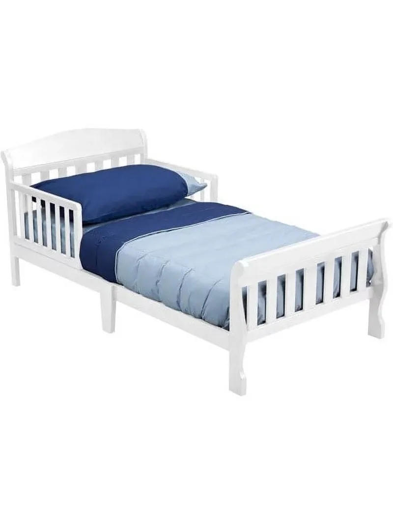 

Delta Children Canton Toddler Bed with Attached Bed Rails, Greenguard Gold Certified, White