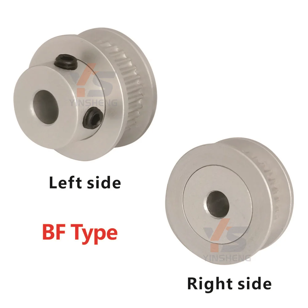2GT K-type 16 20-tooth Synchronous Wheel BF 30 40 60T Stepper Motor Pulley 2M 16 20T With Bearing idler Belt width 6 10 15 MM 3D timing belt pulley,timing pulley,belt pulley