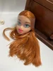 1/6 jointed Big  Colorful Hair Doll Big Head Original DIY Accessories Purple White Hair body beizi bartz 3