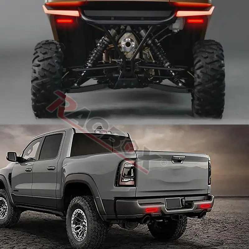 12V 24V ڵ Ʈ LED 帣 ȸ ȣ 극ũ Ʈ 3 in 1  ̵ ÷ ǥñ, RV ATV UTV    