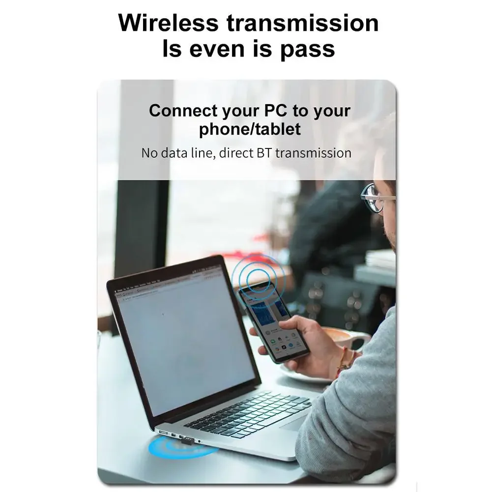 Bluetooth 5.3 USB Adapter for Computer PC Laptop
