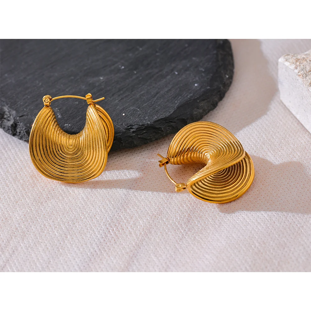 Yhpup Unique Stainless Steel Earrings for Women