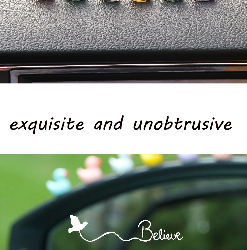 Hars Kleine Auto Eendjes Set - 60 Stuks, 10 Kleuren, Eend In Een Auto Mini Auto Dashboard Decoratie Tuin Decoraties Thuis Kantoor Decoratie Feestelijk Cadeau