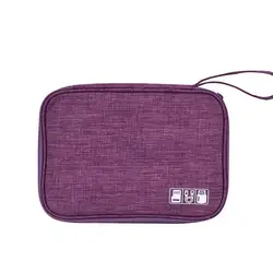 Waterproof Electronics Storage and Travel Organizer Bag (Purple)