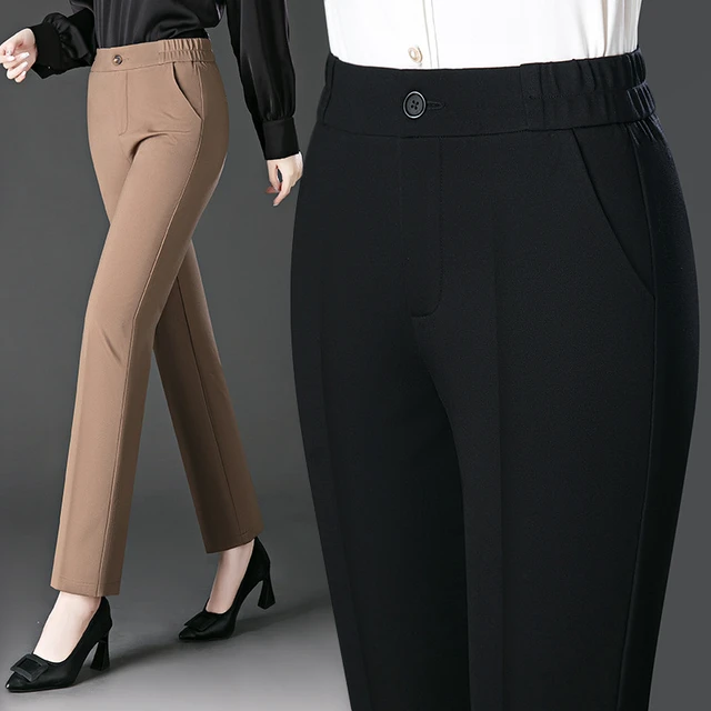 Lee Womens Comfort Waist Knit Straight Leg Pant - High Straight Pants Women  - Aliexpress