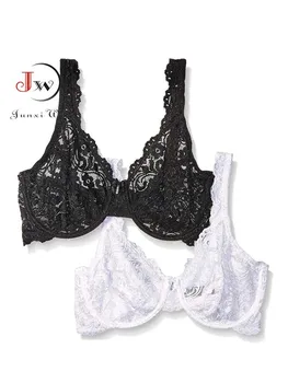 Sexy Women's Lace Unlined Underwire Push Up Bra Full Lace Brassiere Underwear Bras Lingerie Intimates Bralette Women 1