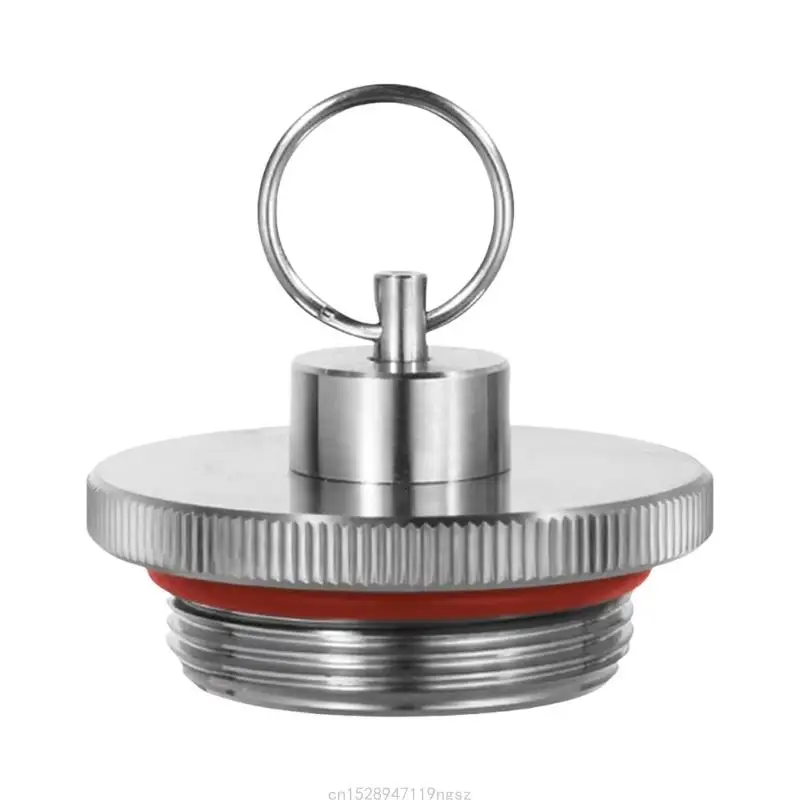 Stainless Steel Beer Kegs Lid Home Brewing Threaded Two Vent Pressure Cover R9UD