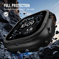 Alliage de zinc de luxe pour Apple Watch Ultra 3 2 49 mm boîtier pare-chocs de protection robuste avec protecteur d'écran iWatch Ultra2 49 mm 1