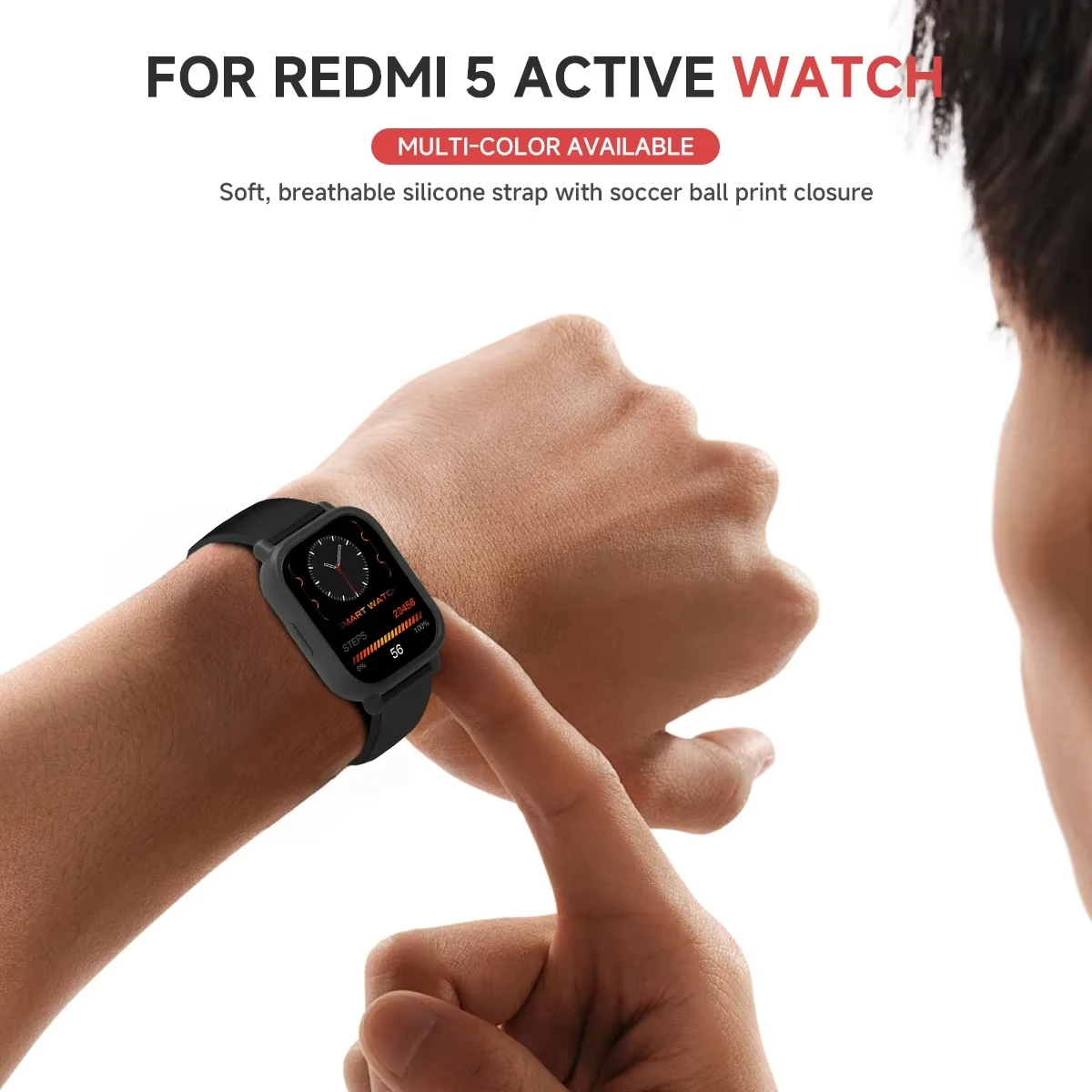 Premium Silicone Strap and Case for Active Smartwatch Bands