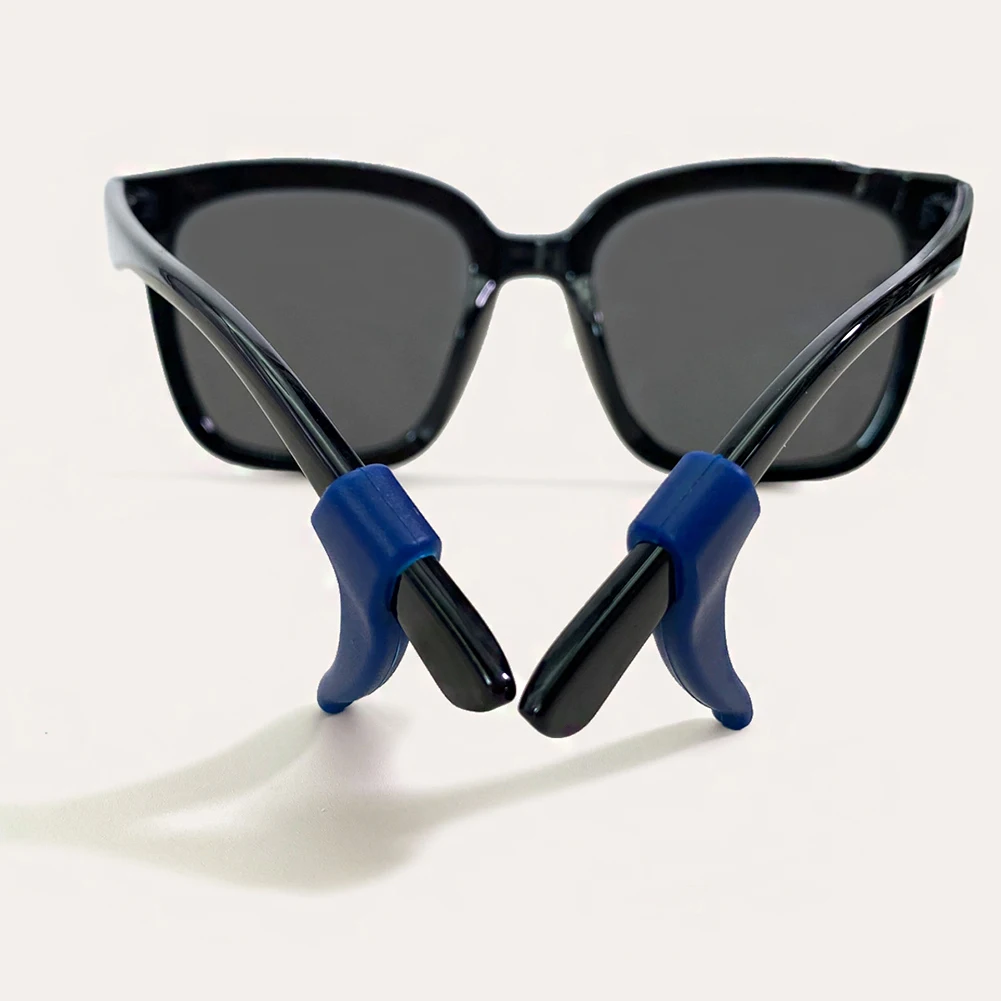 

2022 Top Quality Silicone Anti-slip Holder for Glasses Accessories White/Black Ear Hook Sports Eyeglass Temple Tip Stoppers