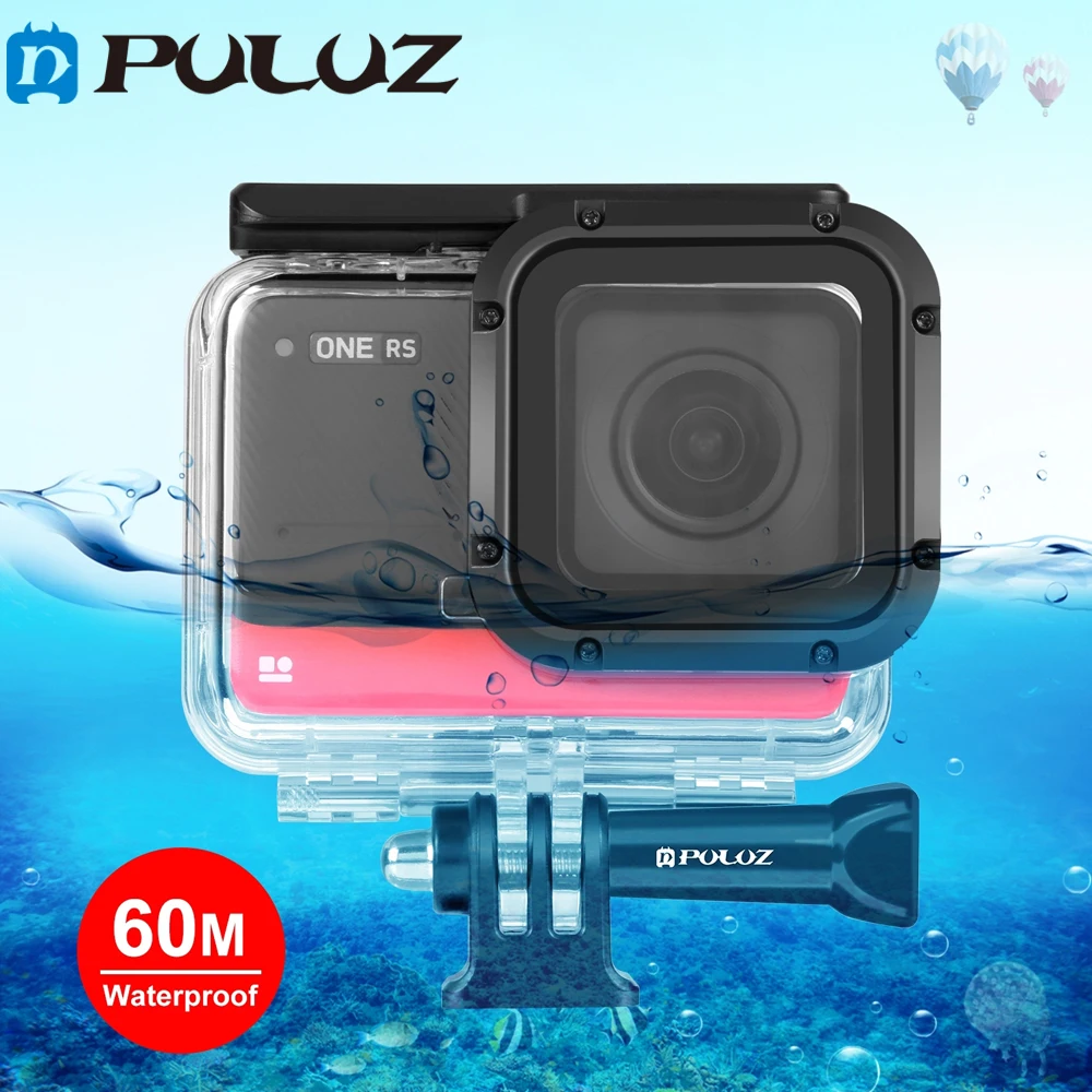 

for Insta360 One RS 4K 60m Underwater Depth Diving Case Waterproof Camera Housing