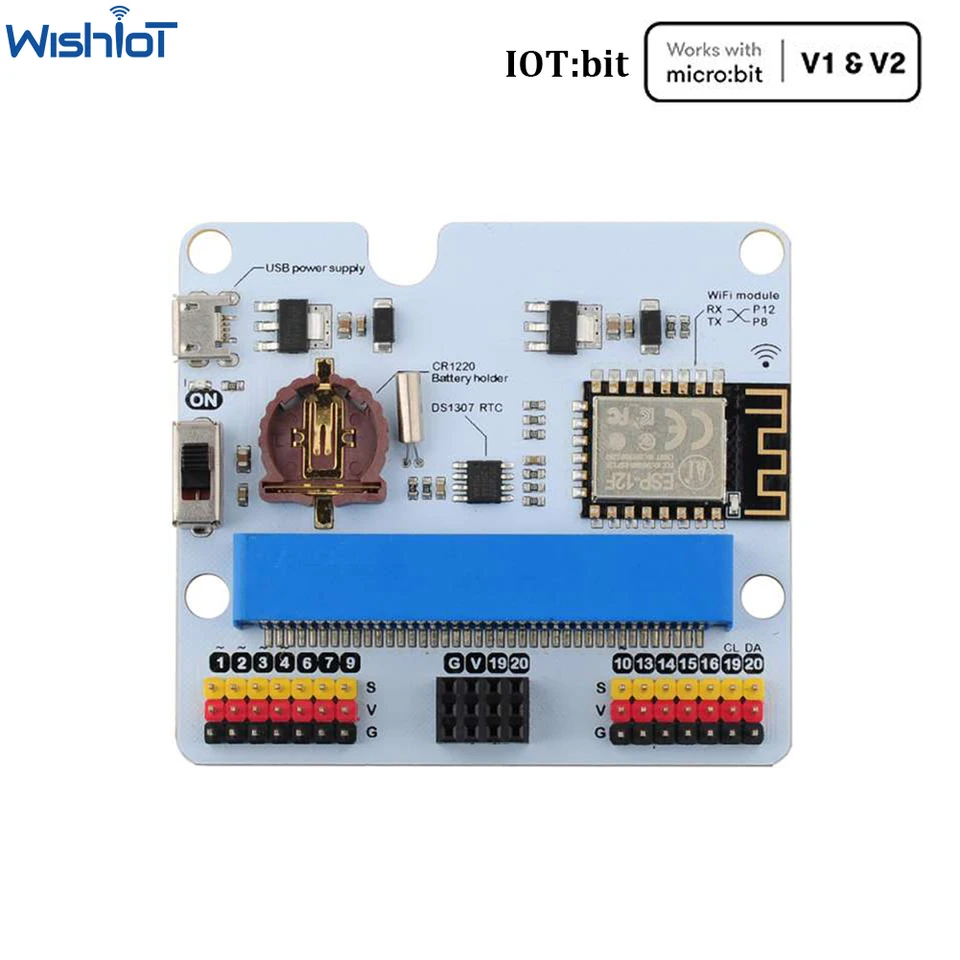 IOT:bit Internet WIFI Extension Board For micro:bit ESP8266 WiFi