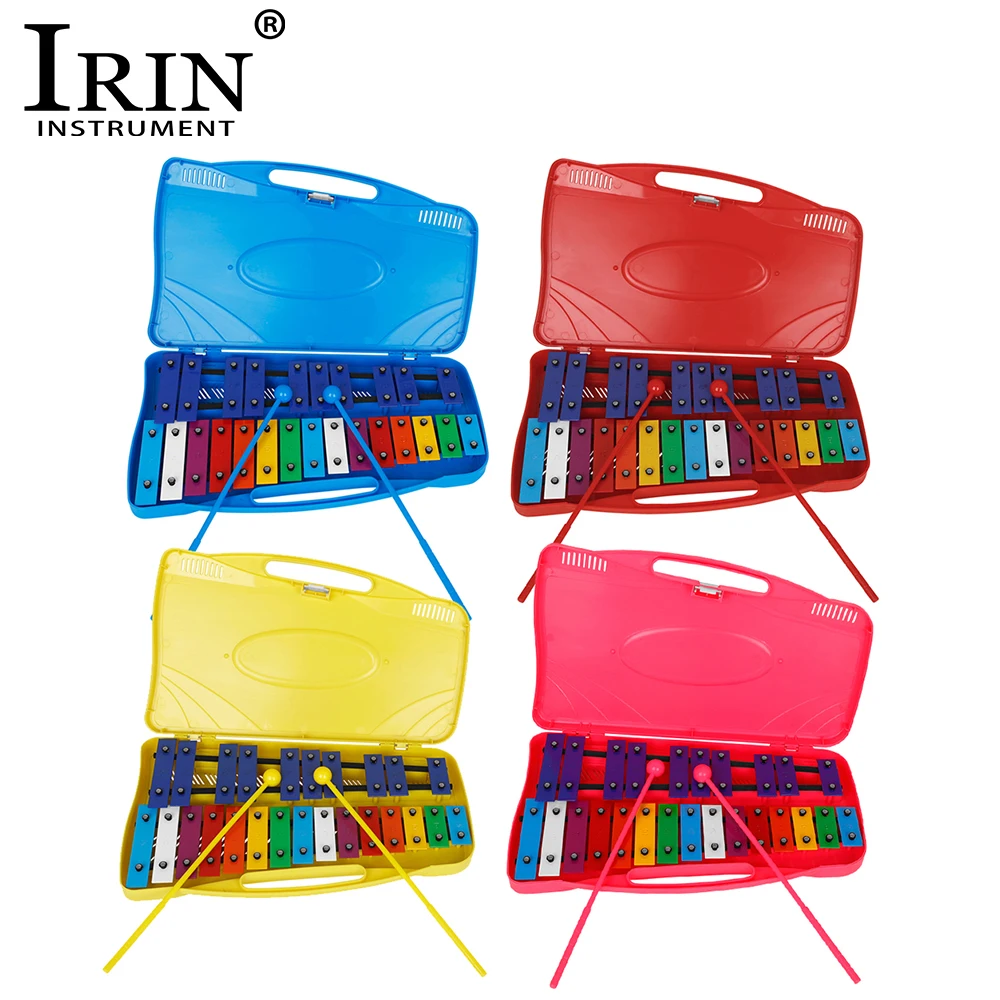 25 Note Xylophone Aluminum Plate Piano Strike Stick ABS Carrying Case Percussion Instrument Rhythm Children Music Toys xylophone toys