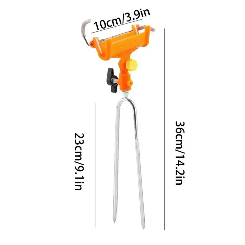 1pc Fishing Rod Ground Insertion Bracket with Rod Drop Lock and Lift Unlock fishing rod bracket fishing rod support fishing rod rest fishing rod holder