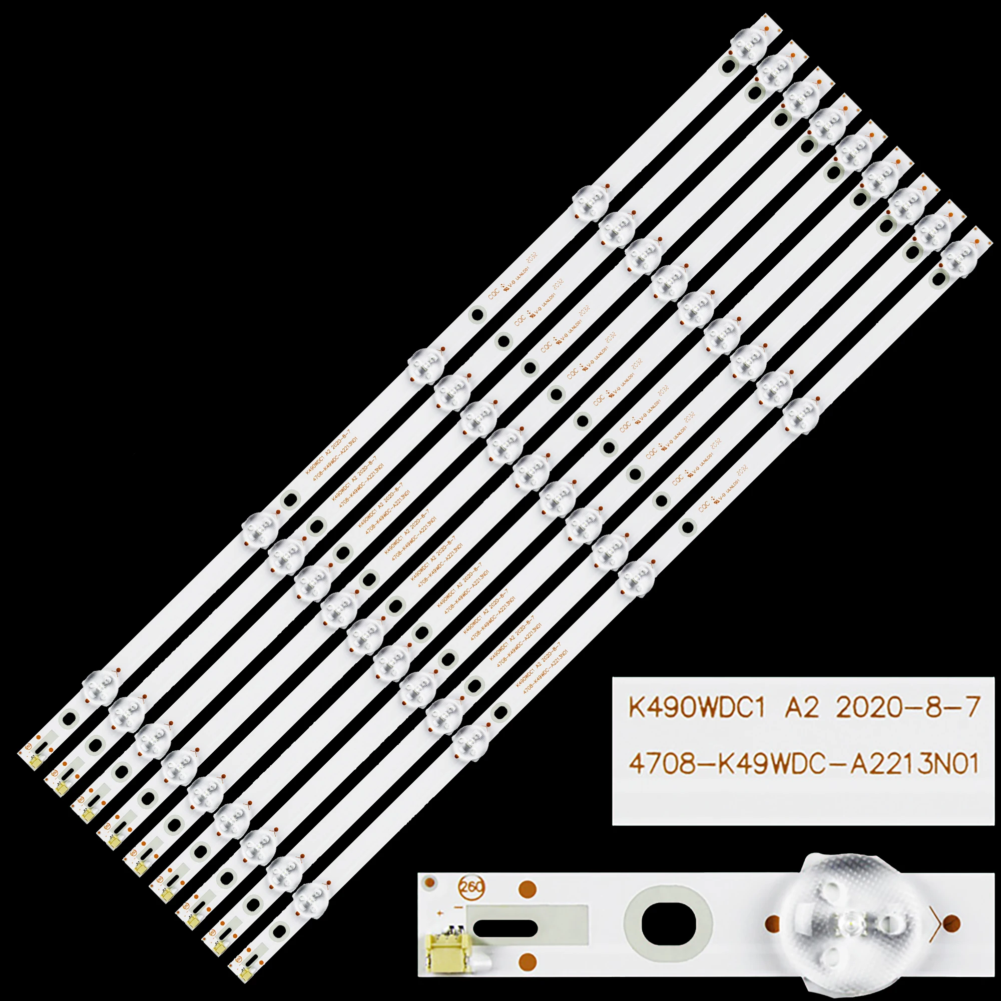 LED BackLight Strip For 49PUF6 49UK950 49PUF6032/T3 49PUF6032 H49V5000 K490WDC1 A2 4708-K49WDC-A2213N01 4708-K49WDC-A3113N01