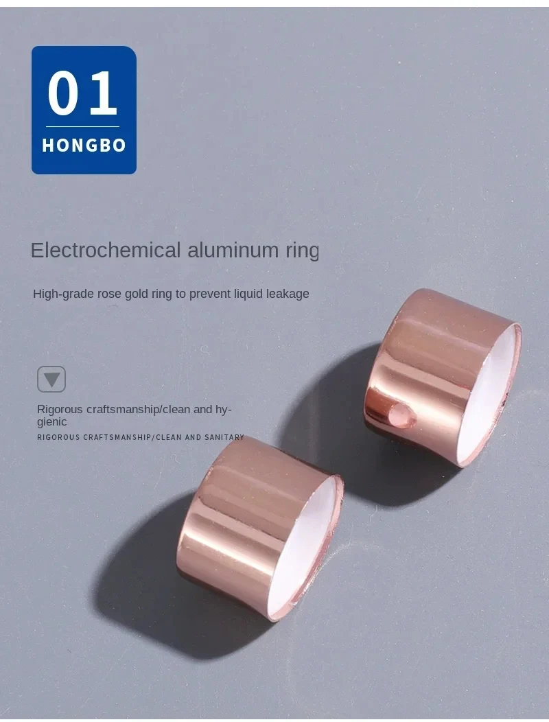 50pcs/ pack Rose Gold 1ml 2ml 3ml 5ml Dropper Bottle Refill Sample Empty Essential Oil Bottles Glass Vials Dropper Refillable