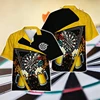 Beer Darts Graphic Short Sleeve Shirts For Men Clothes Casual Bar Party Lapel Blouse Dart Club Button Shirt Sport Team Male Tops 3