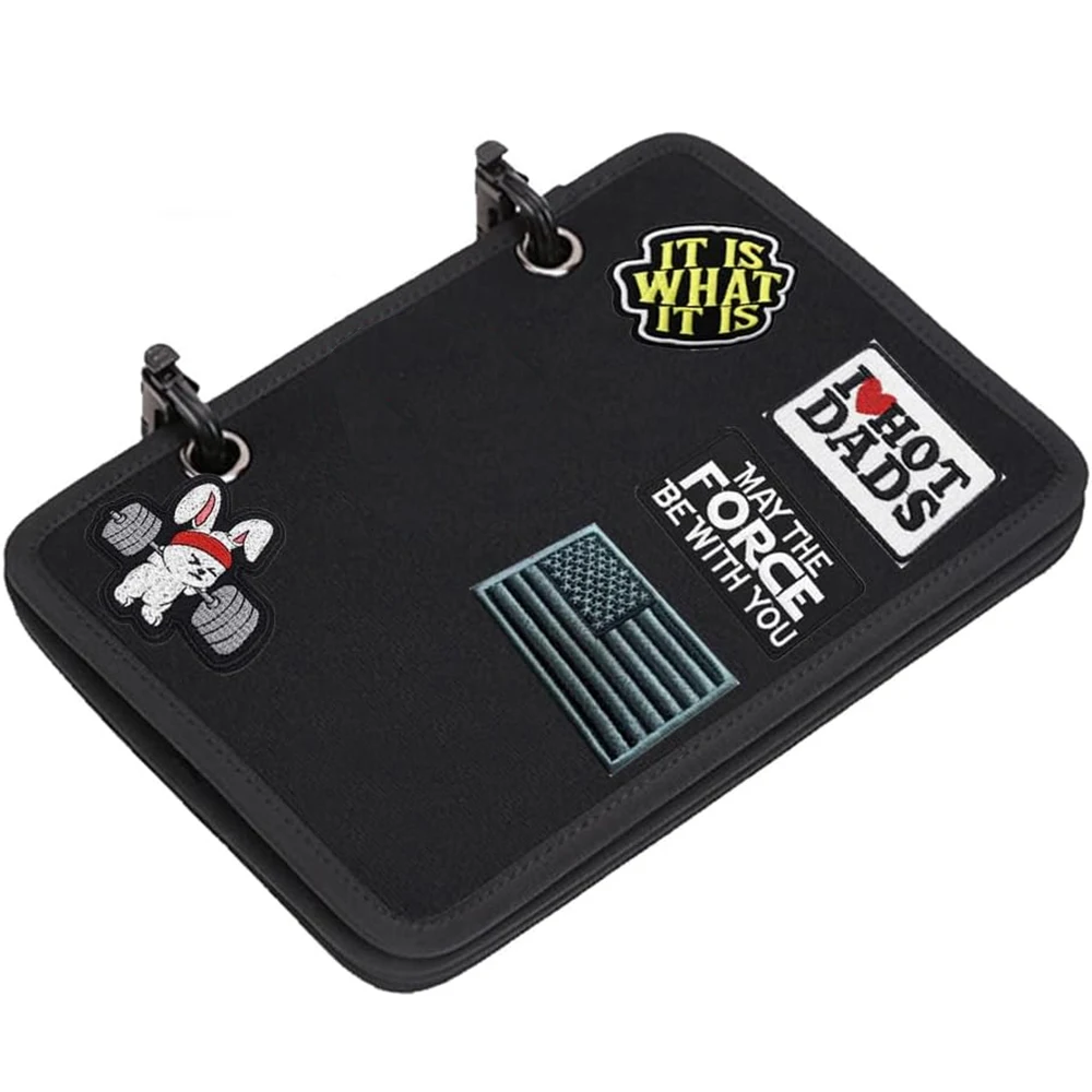 Outdoor Moral Abzeichen Aufbewahrungsbrett Taktische Abzeichen Patch Halter Board Display Flip-Seite Patch Abzeichen Organizer Abnehmbare Ordner – Detail 1