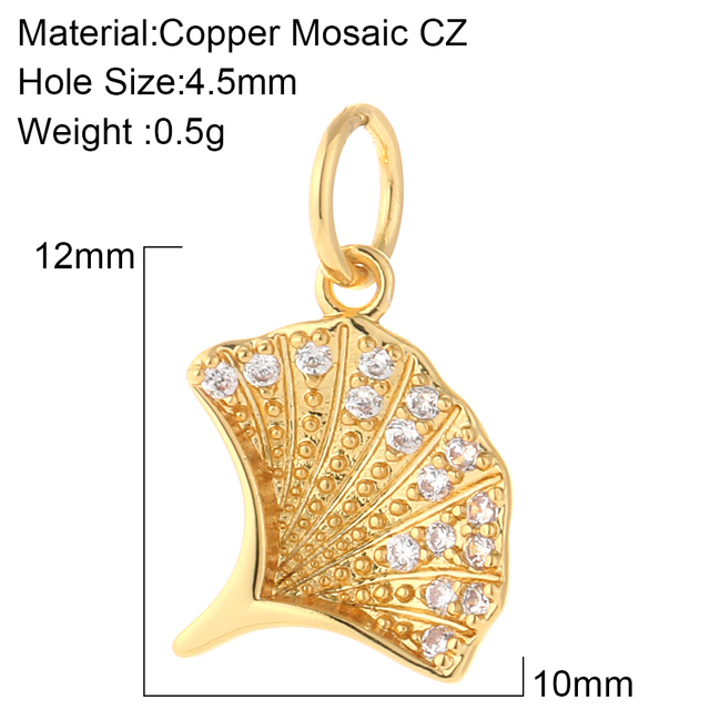 Charms for Jewelry Making Crab Shell Seahorse Designer Jewelry Charms for Diy Earrings Necklace Bracelet Charm Copper