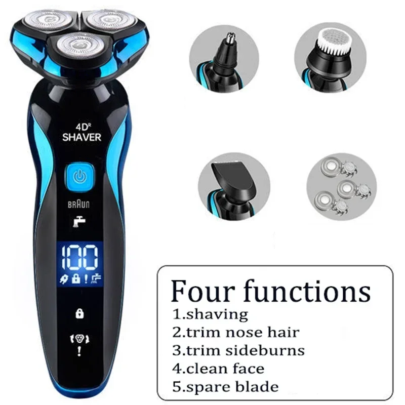BRAUN 5320s Electric Shaver For Men Electric Hair Clipper USB Rechargeable Professional Hair Trimmer Cutter