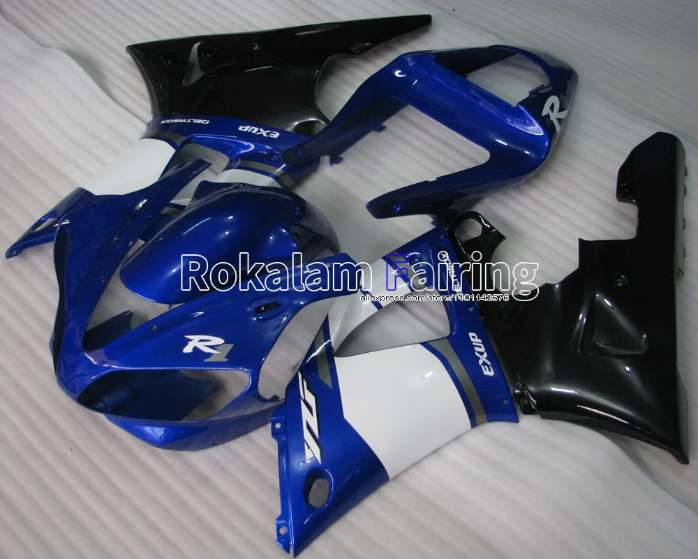 Carenatura Per Yamaha Yzf1000 R1 2000 2001 Yzf R1 Yzf-R1 Yzf R1 Moto Blu Bianco Carenatura (Stampaggio Ad Iniezione)