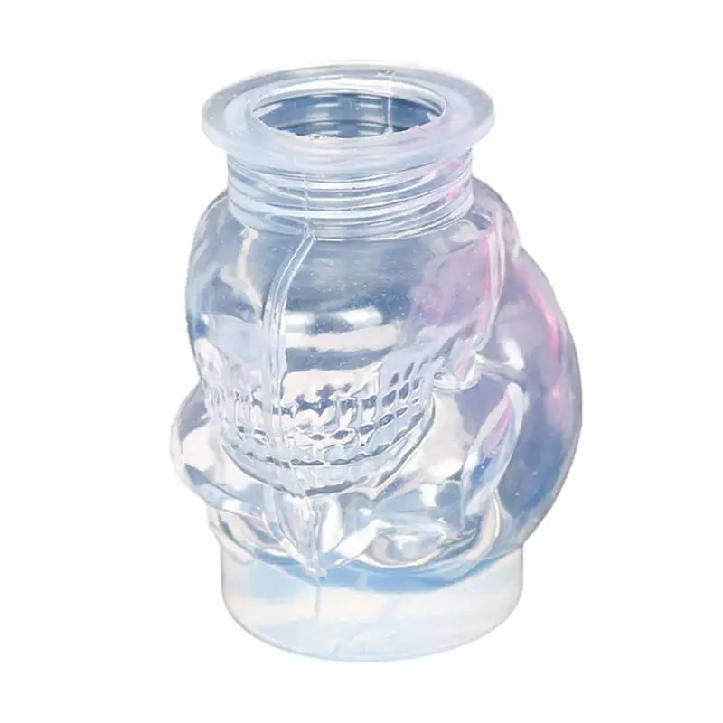 

Skull Mold Skeleton Shape Bulb Mold 3D Resin Casting Molds For DIY Soap Scented Candle Chocolate Cake Plaster Ornament