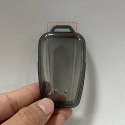 Premium Soft TPU Car Key Case Protector - Universal Auto Accessory Cover (Transparent Black B)