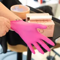 Pink Nitrile Disposable Gloves 20/50PCS Powder & Latex Free Gloves for Kitchen Cooking Household Beauty Petcare Hair Dye Gloves - Image 6