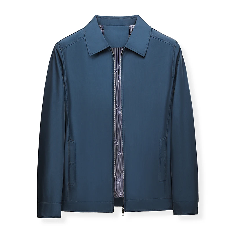 High Quality Fashion Spring Men Business Slim 2024 Men Autumn Jacket Slim Fit Hombre Solid Color Jacket Casual Jackets