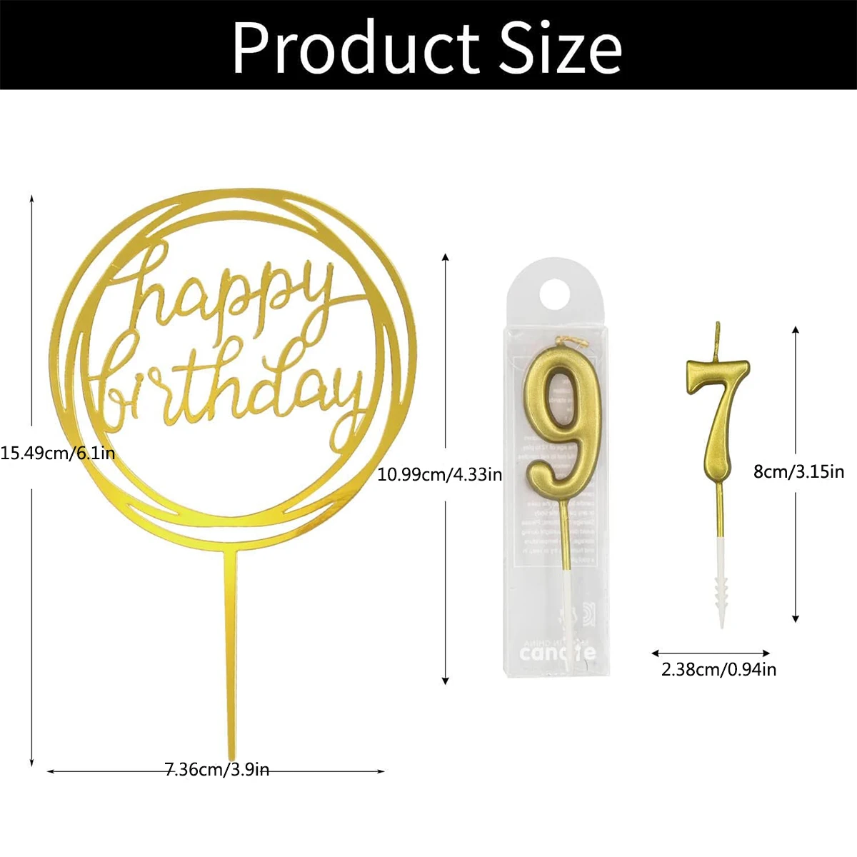 Candeline torta di compleanno numero 3 rosso in offerta