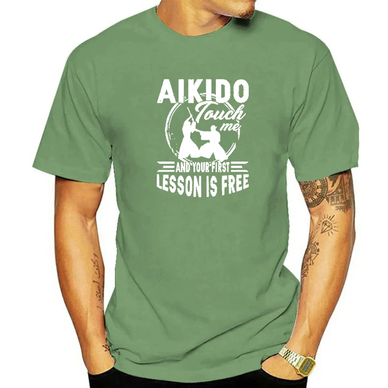 

Лучшая Официальная футболка Aikido, Классическая Подарочная футболка 3xl, трендовая футболка в стиле хип-хоп для мужчин, лето 2018