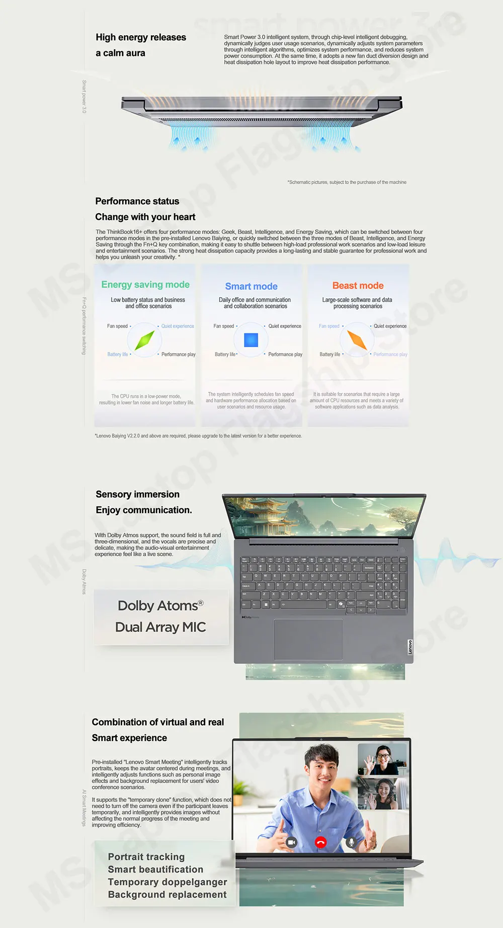 2024 Lenovo ThinkBook 16+ Laptop AMD R7-8845H Radeon 780M 16GB/32GB LPDDR5x RAM 1TB/2TB SSD 16inches 2.5K 120Hz Screen Notebook 6