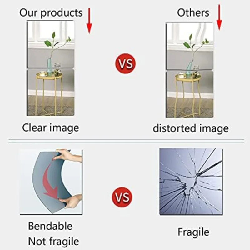 Acrylic Mirror Wall Tiles 5