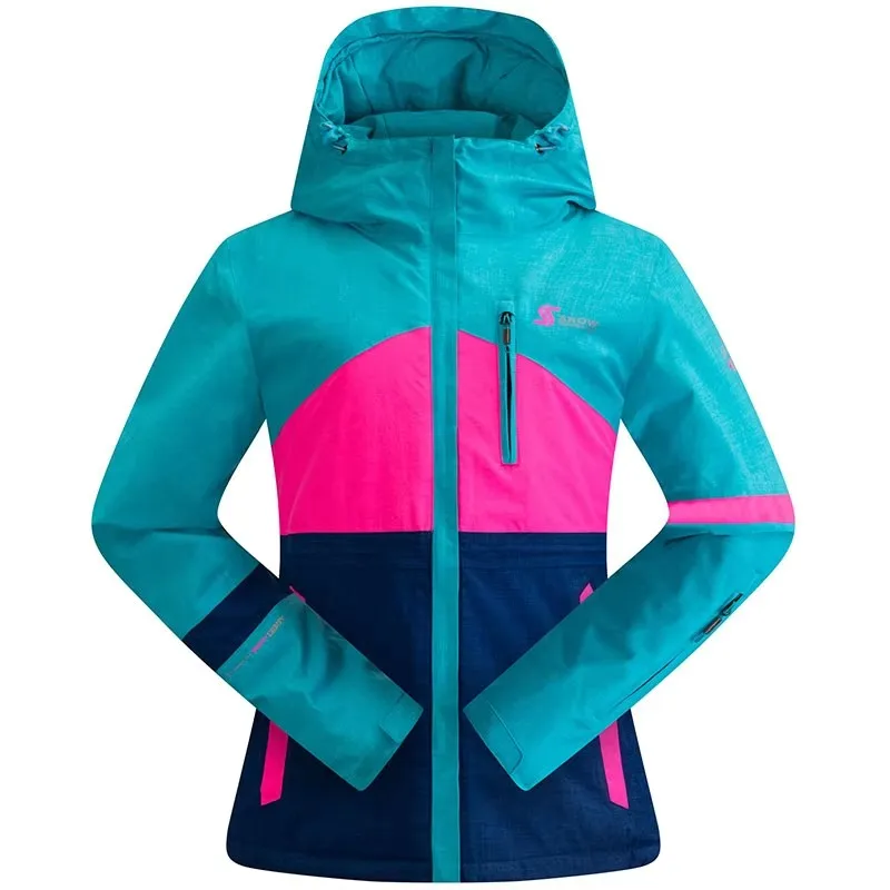 Women's Winter Ski Jackets Outdoor Windproof Waterproof Warm Skiing Snowboard Coats Female Breathable Ski Jacket Snow Equipment