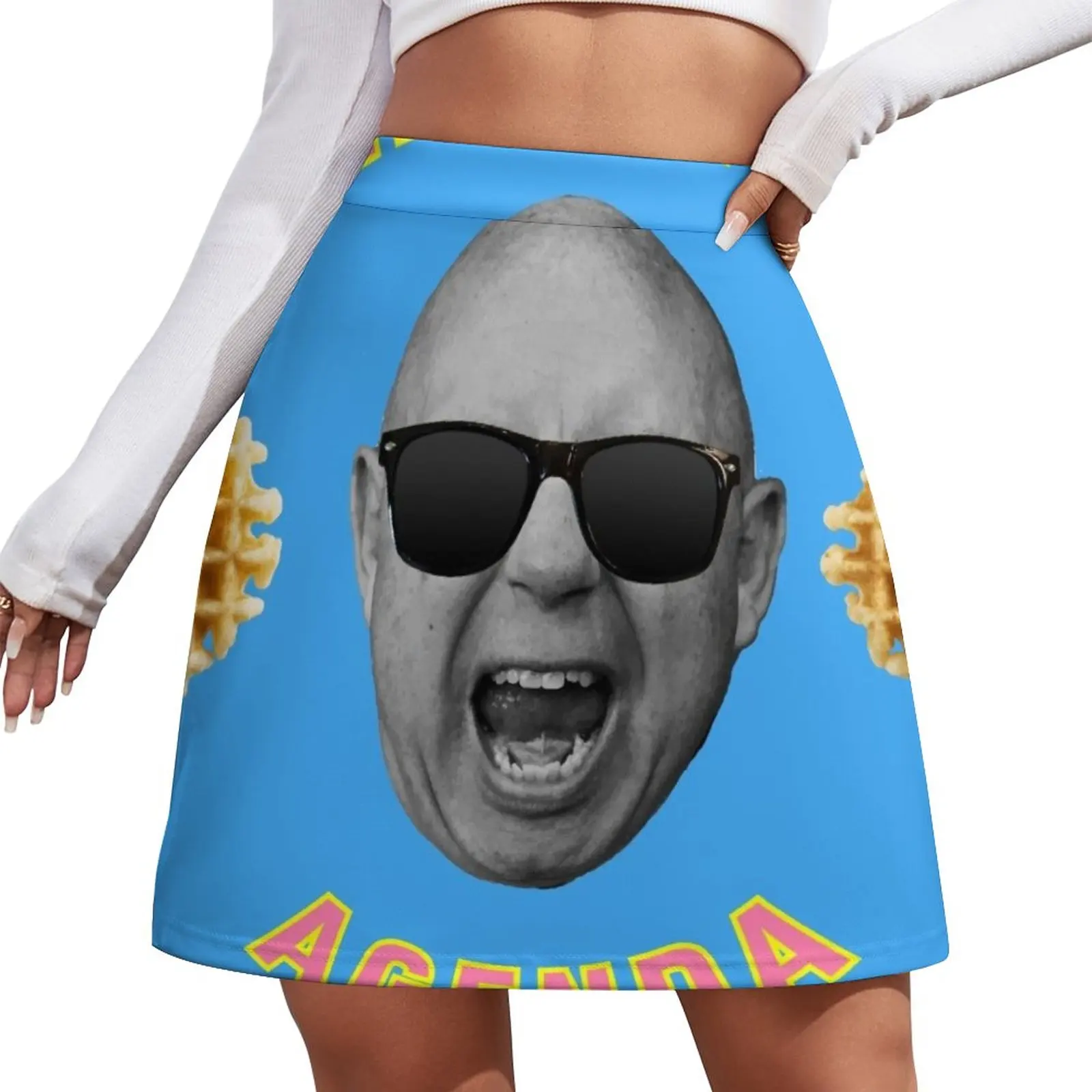 Waffle Agenda Logo Mini Skirt korean style clothing skirts for women 2023 skirt for women