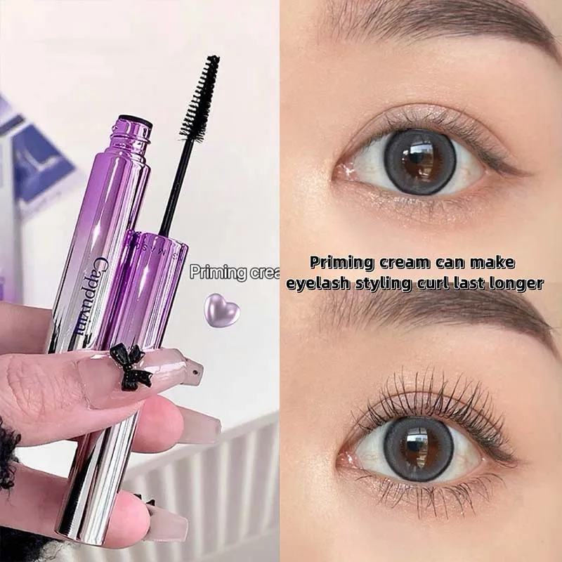 Waterproof Mascara Curling Primer Set Lengthening Volumizing Eyelash Extension Black Brown Natural Eyelash Enhance Smudge-Proof