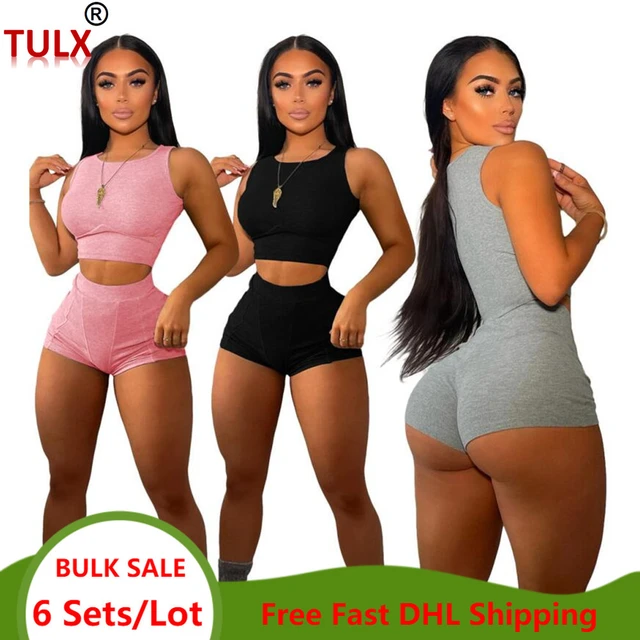 6set Bulk Item Wholesale Lots Women Clothing 2 Pieces Set Knitted