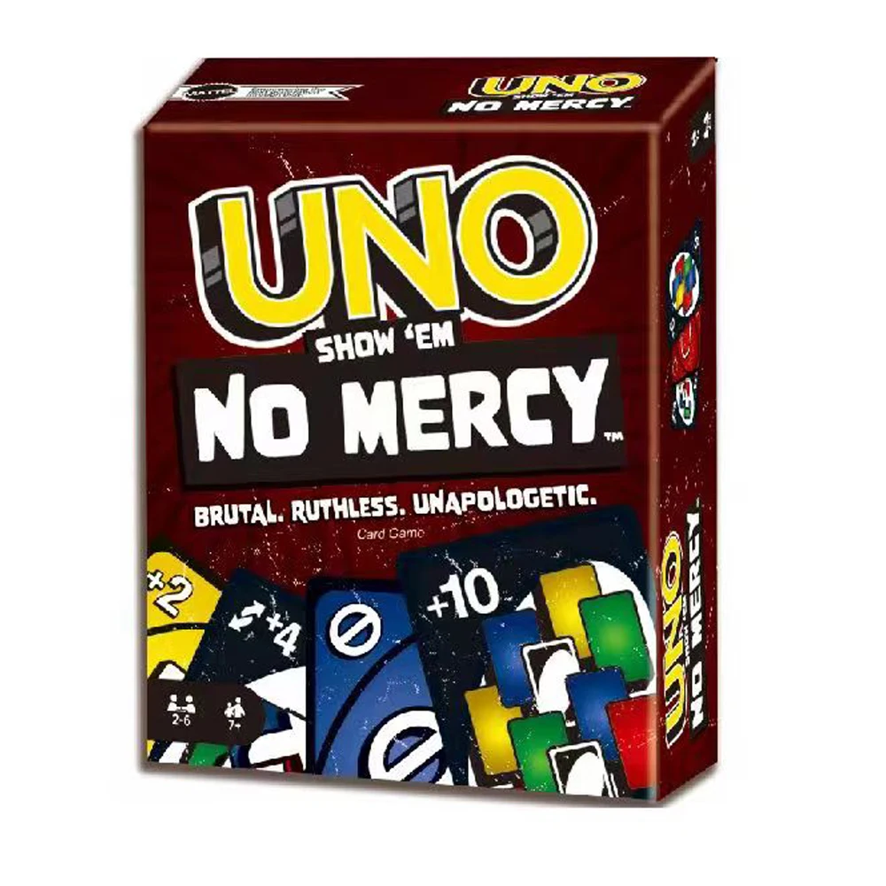 BoardGameUnoNomercyCardsTableUnoNomercyGameFamilyParty