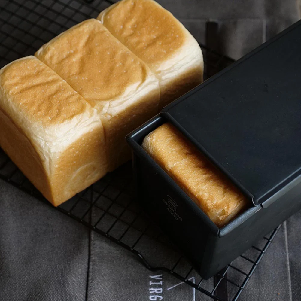 

Stainless Steel Rectangular Loaf Pan with Cover Non Stick Bread Baking Mold Bakeware for Home Kitchen Accessories(1000g)
