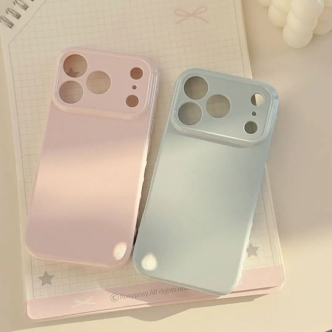 Minimalist Solid Candy Color Soft Silicone Shockproof Phone Case
