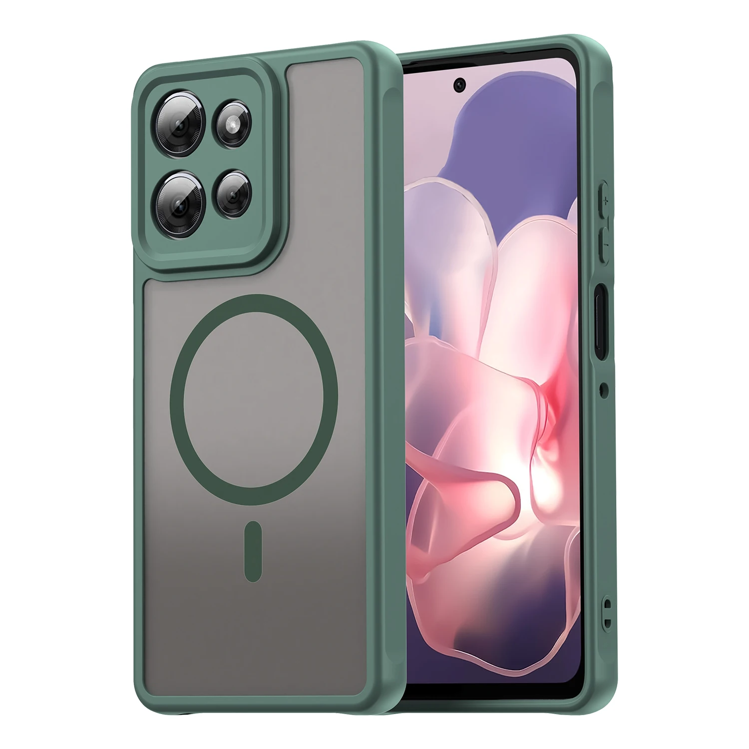 Durable Armor Bumper Shockproof Silicone Phone Case - Hard Cover Capa