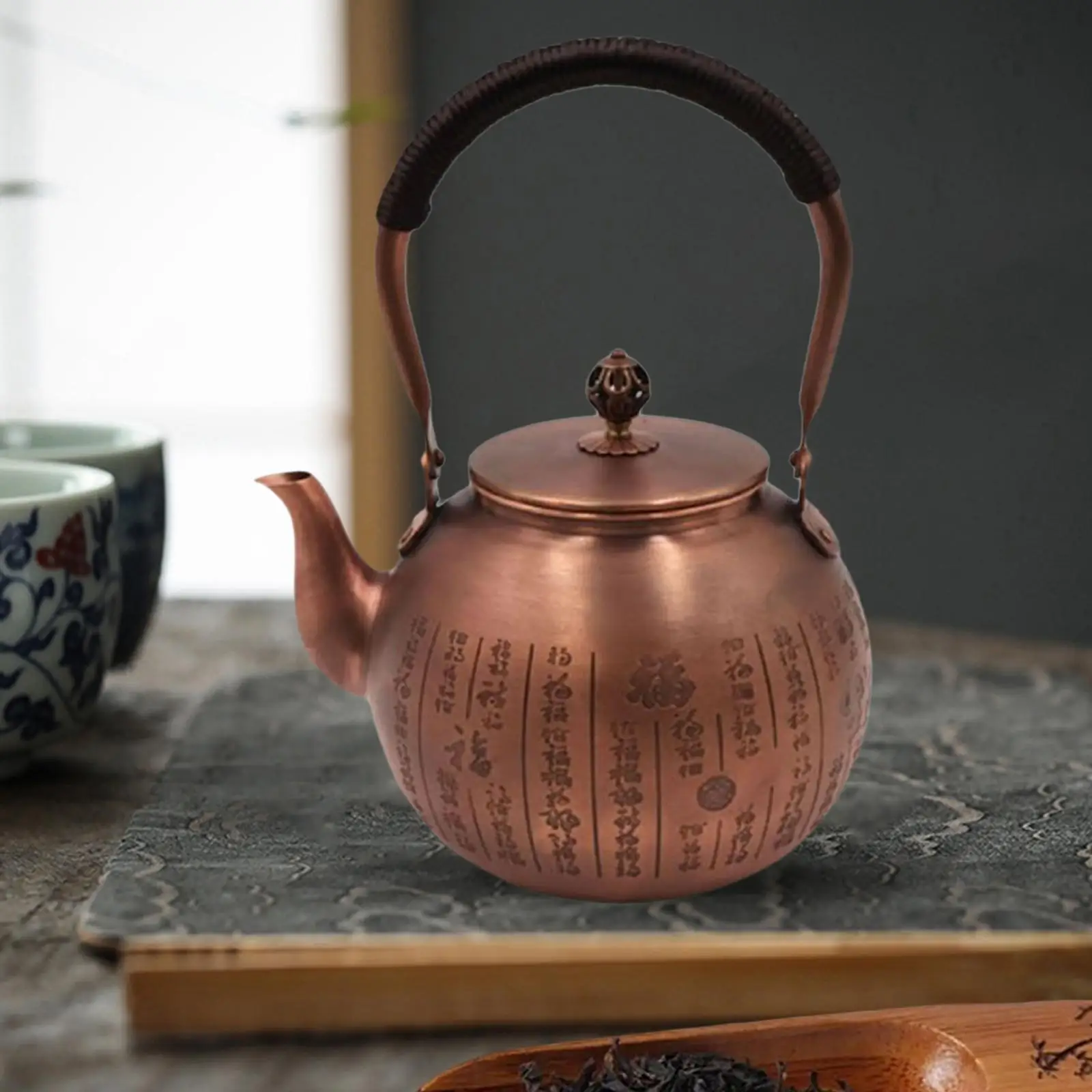 Handmade Copper Kettle Tea Infuser Tea Maker Chinese Traditional Teapot Kung Fu Kettle for Hotel Outdoor Restaurant Kitchen Home