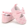 0-18M Lovely Pink Spring Autumn Style Lovely Bow Solid Color Princess Shoes 0-18 Months Baby Casual Shoes Newborn Toddlers 4