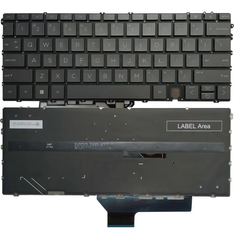 Teclado Retroiluminado dos Eua para hp Spectre X360 14-ef 14-ef0500na Lk133ok1c00 Inglês com Retroiluminação Novo