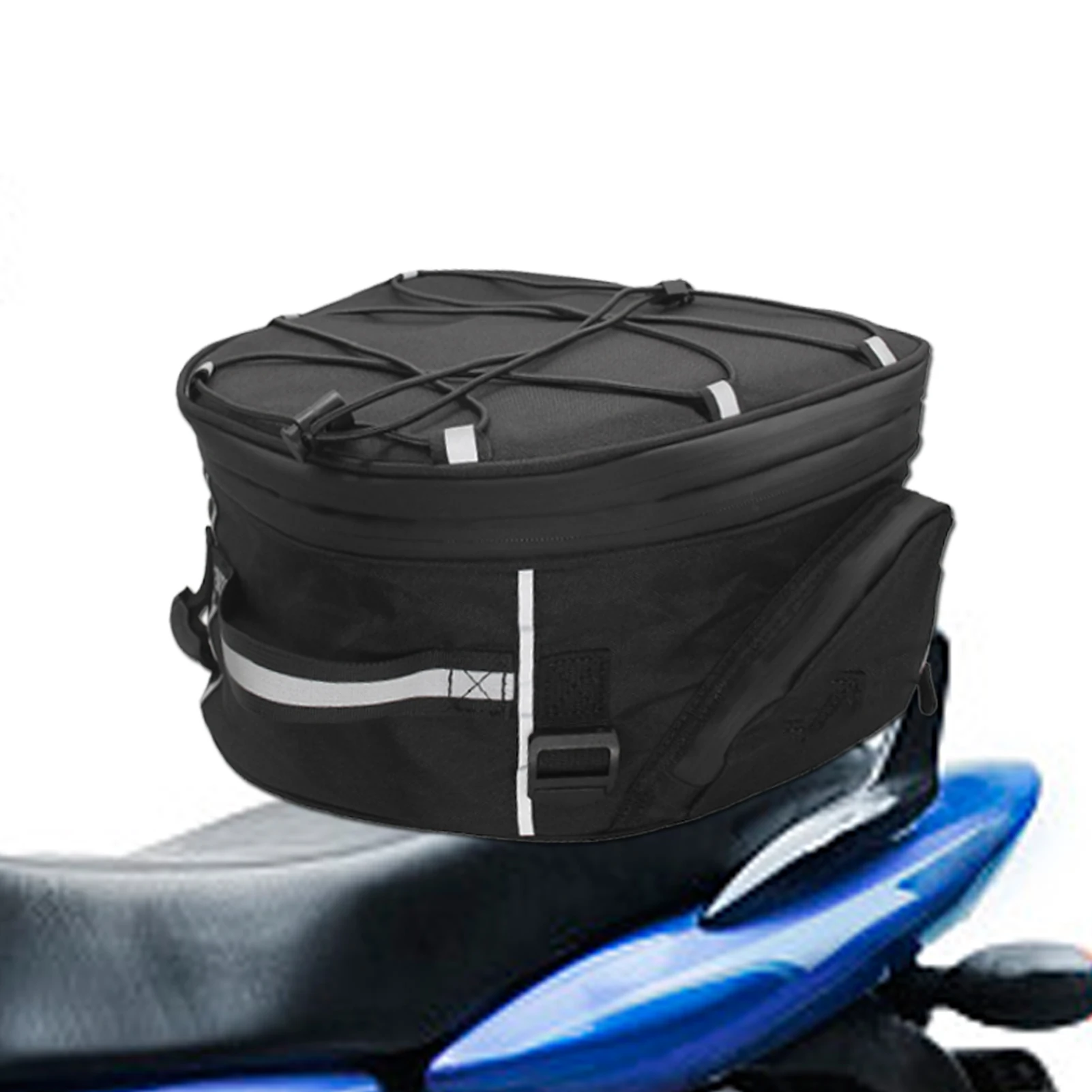 

New Motorcycle Bicycle Rack Rear Carrier Bag Trunk Braid Waterproof Storage Luggage Pouch M TB Bike Pannier Bag